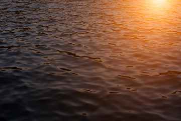 Abstract water surface in the evening