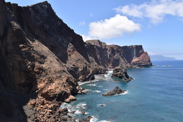 Fototapeta na wymiar Madeira Portugal Pointe saint laurent