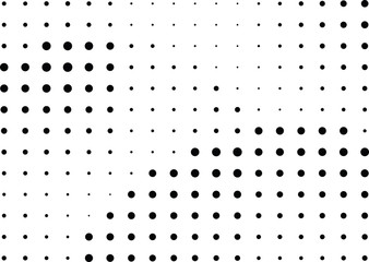 Abstract halftone dotted background. Monochrome pattern with dot and circles.  Vector modern pop art texture for posters, sites, business cards, cover postcards, interior design, labels, stickers.