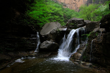 Fototapeta premium yuntai mountain natural scenery, jiaozuo city, China.
