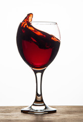 glass of red wine
