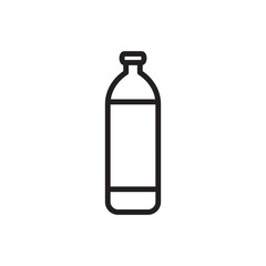 bottle icon vector trendy flat design 