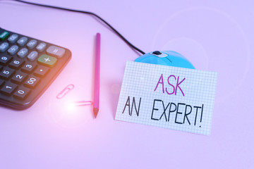 Handwriting text Ask An Expert. Conceptual photo confirmation that have read understand and agree...
