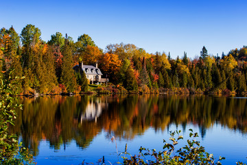  Canadian autum in Saurentian Mountains, Quebec