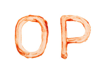Ketchup Letter O and P