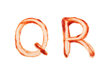 Ketchup Letter Q and R