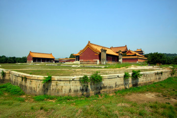 ancient Chinese traditional architectural style landscape, China