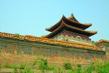 ancient Chinese traditional architectural style landscape, China