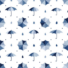 Seamless pattern with umbrellas