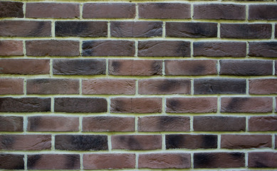  Brickwork in light brown and brown.