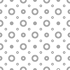 Abstract seamless circles background. Dots backdrop.