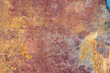 Texture of a concrete wall with cracks and scratches which can be used as a background
