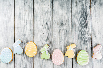 Easter cookies background