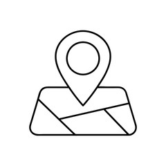 Map pin icon. Isolated address and map pin icon line style. Premium quality vector symbol drawing concept for your logo web mobile app UI design.