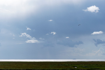 Dramatisches Wetter über der Nordsee