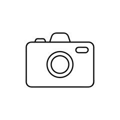 Camera list vector icon. Photo line vector icon for websites and mobile minimalistic flat design.