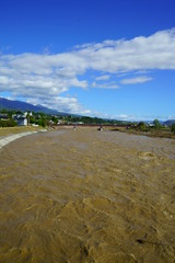 Flood damage caused by typhoon 19 