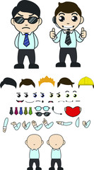 Businessman custom characters, character, avatar