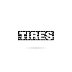 Tires icon isolated on white background