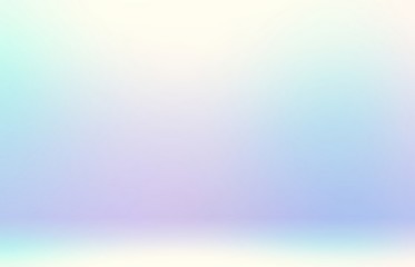 Subtle amazing studio 3d background. Light blue pink white transition. Bright shiny wall texture. Simple fantasy illustration.