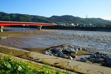 Flood damage caused by typhoon 19 