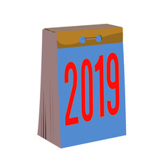 detachable calendar realistic vector illustration isolated