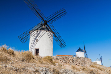 Windmills in Consuegra village, Spain