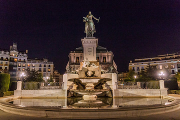 Fototapeta na wymiar Monument to Philip IV of Spain in Madrid, Spain