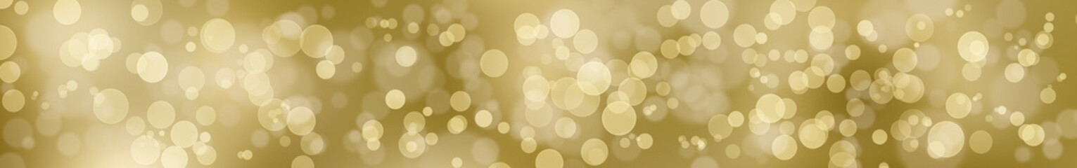 Goldener Hintergrund mit Bokeh im breitem Format