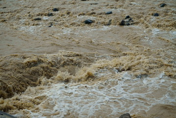 Flood damage caused by typhoon 19 