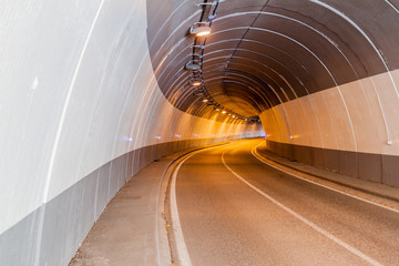 Obraz premium Road tunnel in Arinsal village, Andorra