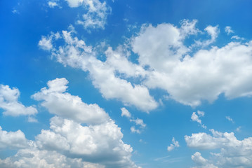Cloudy in the blue sky background , cloudscape picture.