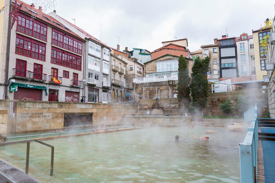 Orense,Spain,1,2016;city ​​of Galicia known for its hot springs