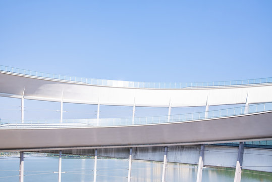 Meixi Lake City Island Double Helix Viewing Platform, Changsha City, Hunan Province, China