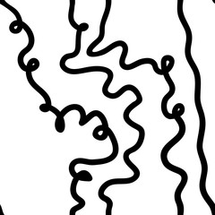 Abstract black and white seamless pattern