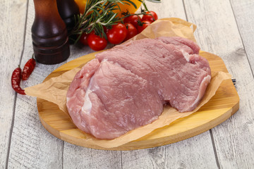 Raw pork meat