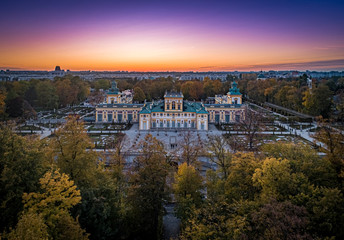 Warszawa - Pałac w Wilanowie © Drone in Warsaw