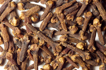 spice cloves scattered on the table