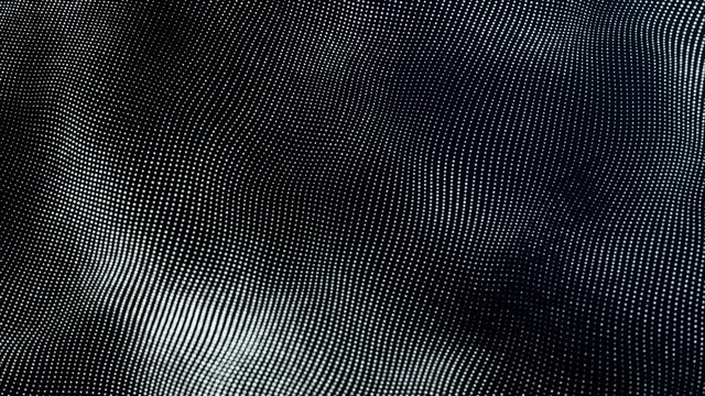 Digital wave Futuristic technology abstract background animation 3D rendering