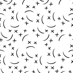 dead smile pattern vector illustration