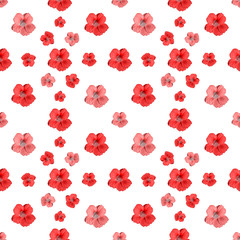 Beauty Flowers Collage Motif Seamless Pattern