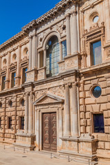 Carlos V palace at Alhambra in Granada, Spain