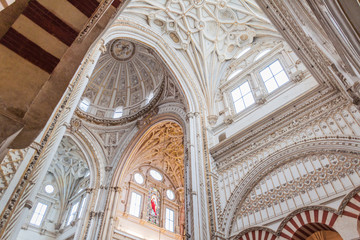 Obraz premium Interior of Mosque–Cathedral (Mezquita-Catedral) of Cordoba, Spain
