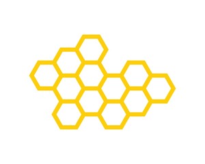 Honeycomb Background. Icon honeycomb. Vector Illustration of Geometric Hexagons Background