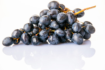 grapes on white background