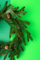 Background with Christmas Decoration Composition