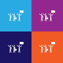 striking business people icon. Elements of protest and rallies icon. Premium quality graphic design. Signs and symbol collection icon for websites, web design, mobile app