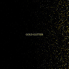 Obraz premium Golden texture. Dark background with golden dust particles.
