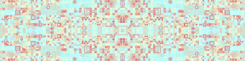 Abstract Symbols Random Distributed Pattern Computational Generative Art background illustration