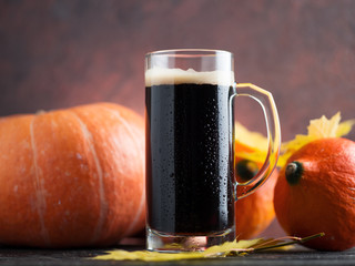 Stout craft pumpkin beer mug